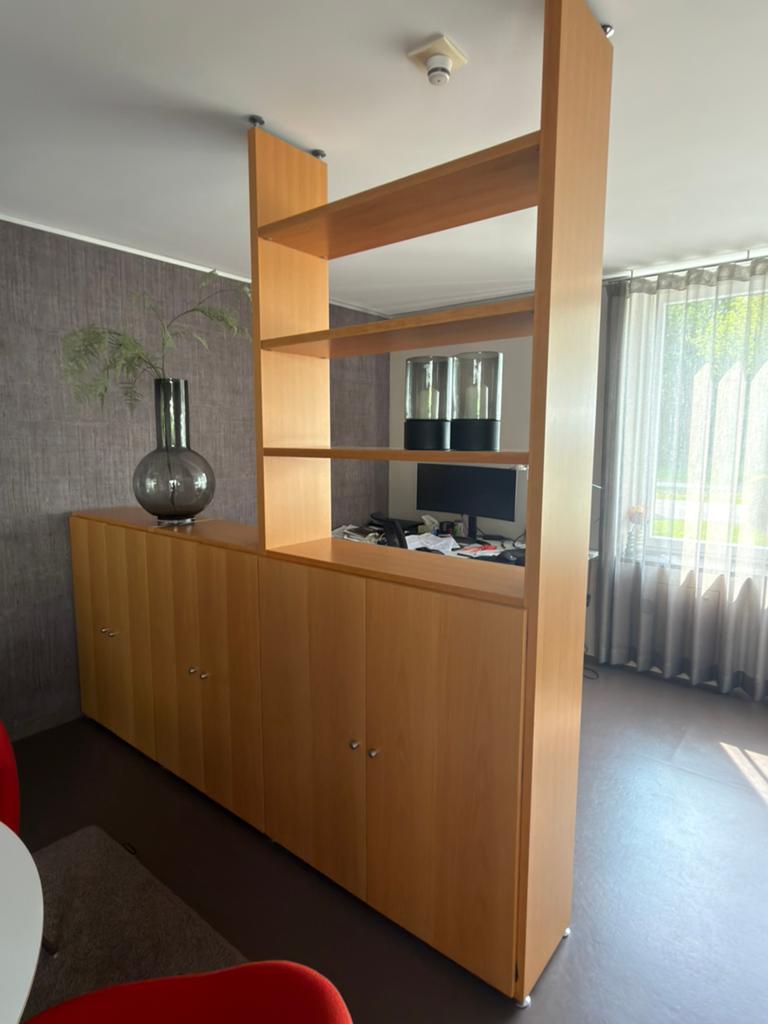Hülsta scheidingskast beuken, Ophalen, Gebruikt, 25 tot 50 cm, Minder dan 100 cm