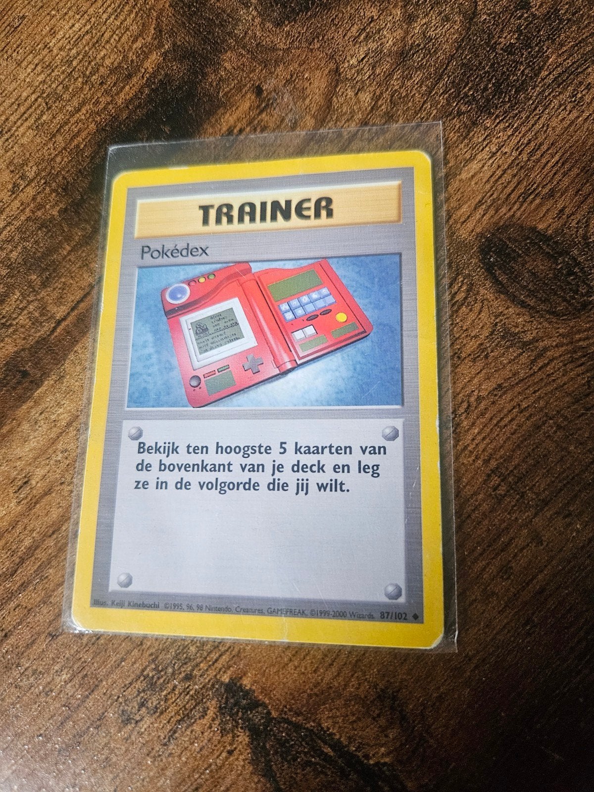 Pokémon Pokedex Trainer Kaart 87/102 (Base Set), Ophalen of Verzenden, Gebruikt, Losse kaart