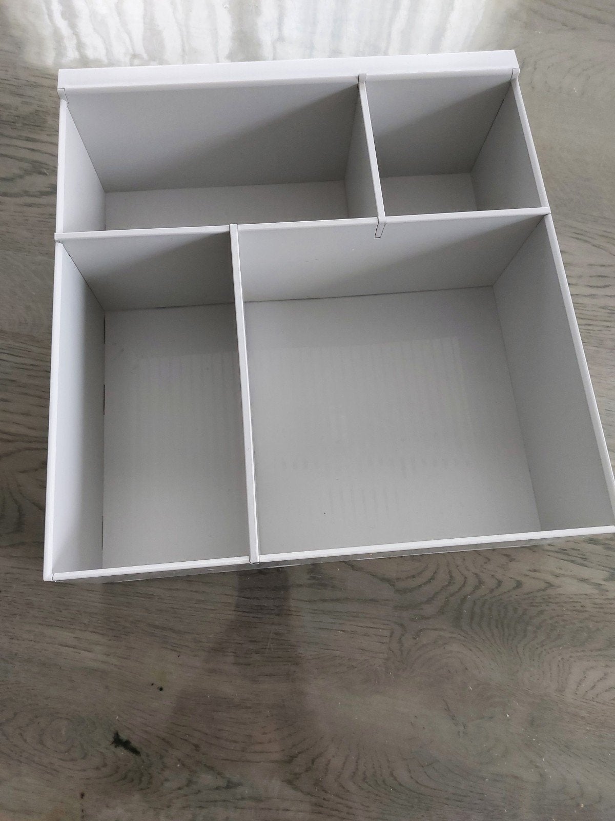 2x grijze inzet van ikea voor Expedit of Kallax kast, Ophalen, Overige materialen, Minder dan 50 cm, Gebruikt