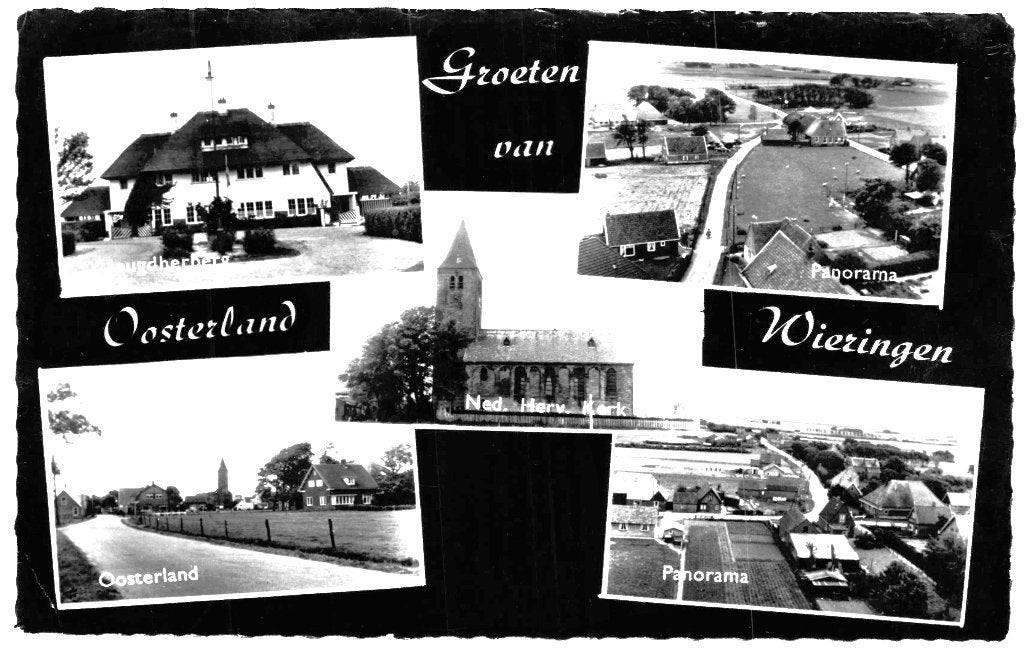 969284 Oosterland Wieringen NH 1959 Gelopen met postzegel, Ophalen of Verzenden, 1940 tot 1960, Gelopen, Noord-Holland