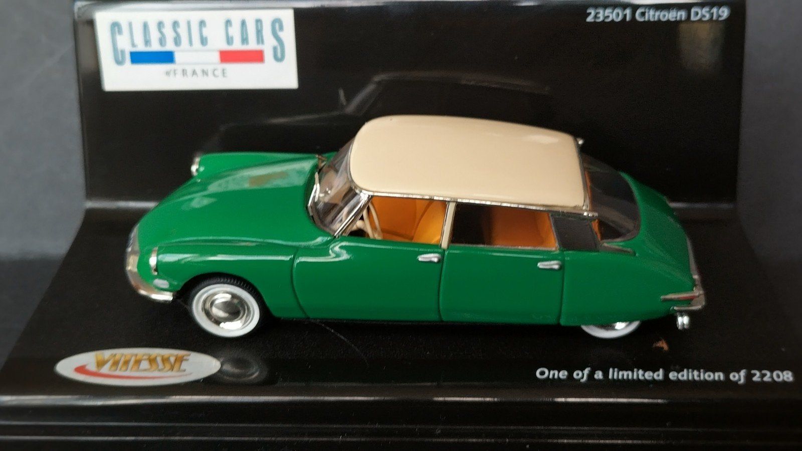 Citroen DS 19 Vert Printemps 1:43 Vitesse Pol, Overige merken, Auto, Verzenden, .