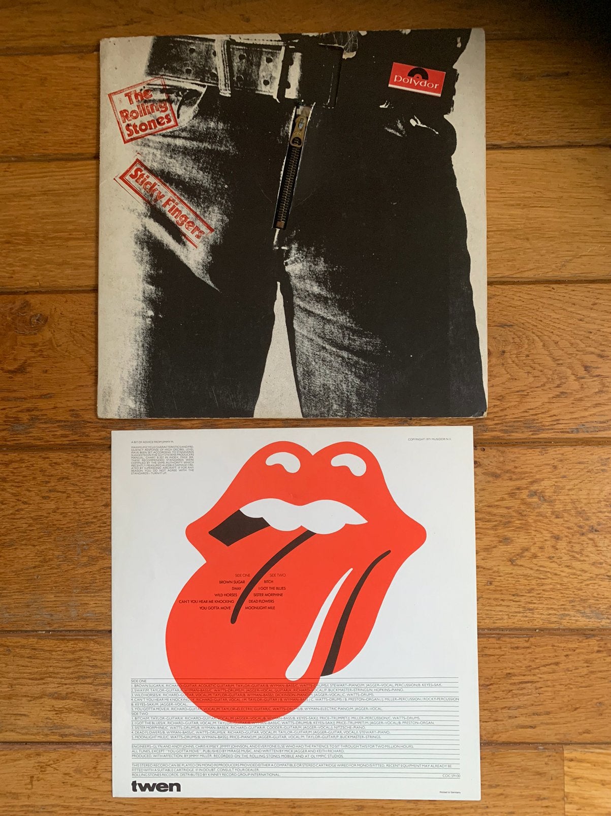 The Rolling Stones Sticky Fingers met inlegvel, Cd's en Dvd's, Ophalen of Verzenden, Gebruikt, 12 inch