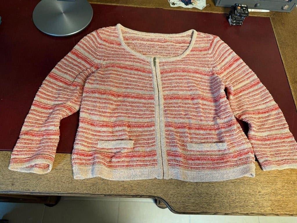 Claudia Sträter kort vestje maat 40 beige/oranje, Kleding | Dames, Maat 38/40 (M), Beige, Ophalen of Verzenden, Gedragen