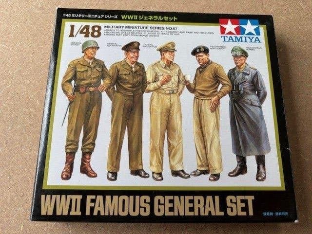 Tamiya  1/48 Generaals WW2 1:48, Verzenden, Nieuw, 1:35 tot 1:50, Figuur of Figuren