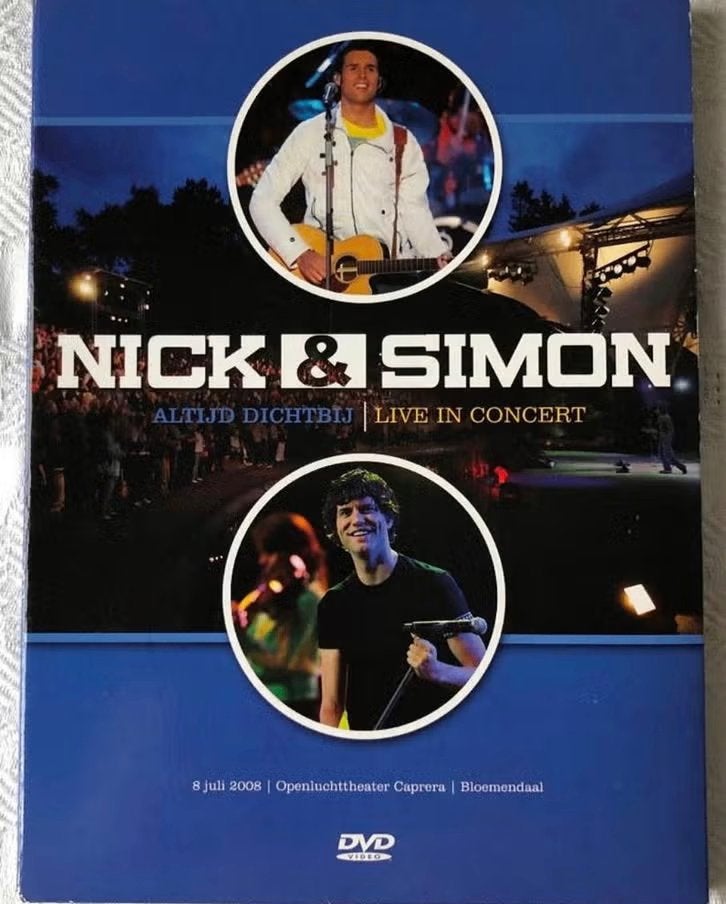 DVD Nick en Simon Live in concert 2008, Alle leeftijden, Ophalen of Verzenden, Zo goed als nieuw, Concert
