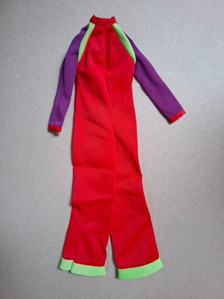 Vintage Barbie #3423 Night Lighter jumpsuit 1971, Verzamelen, Ophalen of Verzenden, Gebruikt, Kleertjes