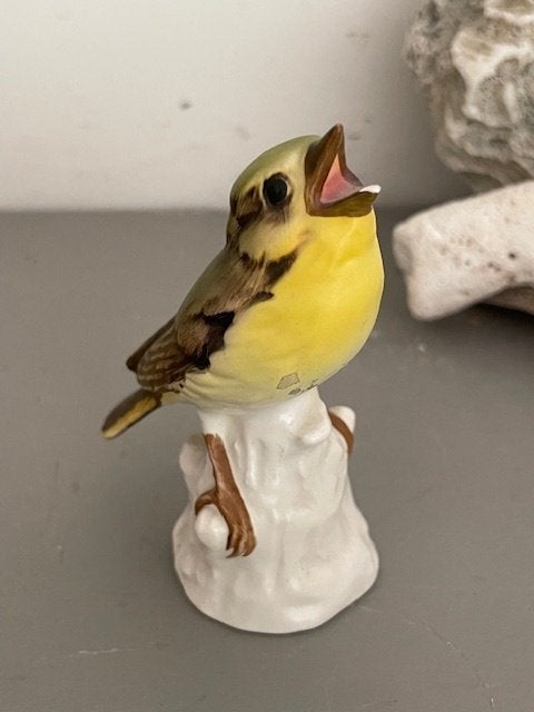 Vintage Goebel beeldje vogeltje. Gele kwikstaart., Ophalen