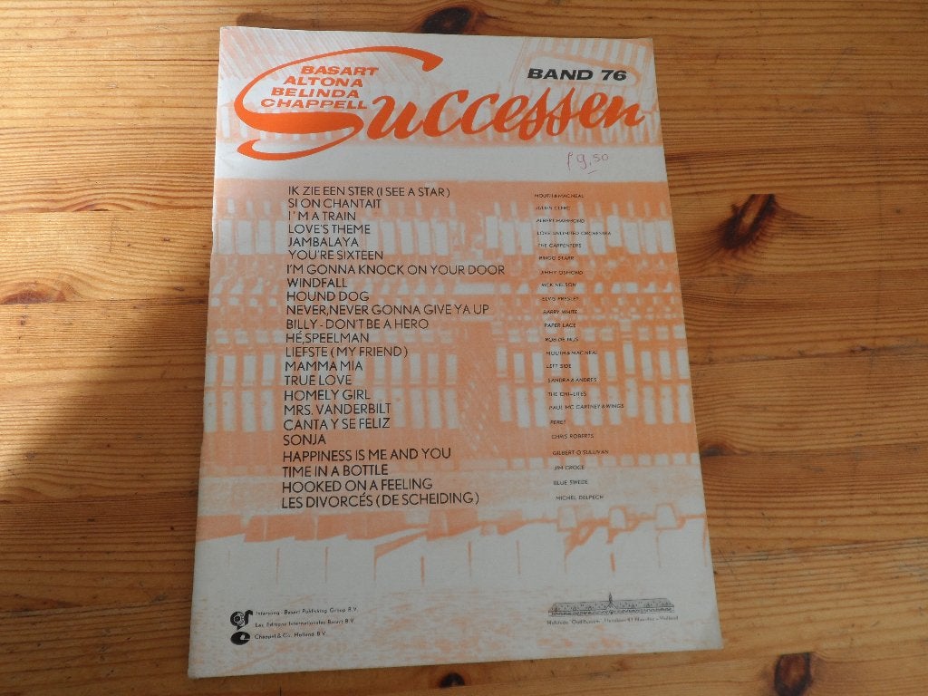 Basart successen band 76, Gebruikt, Gitaar, Ophalen of Verzenden, Artiest of Componist