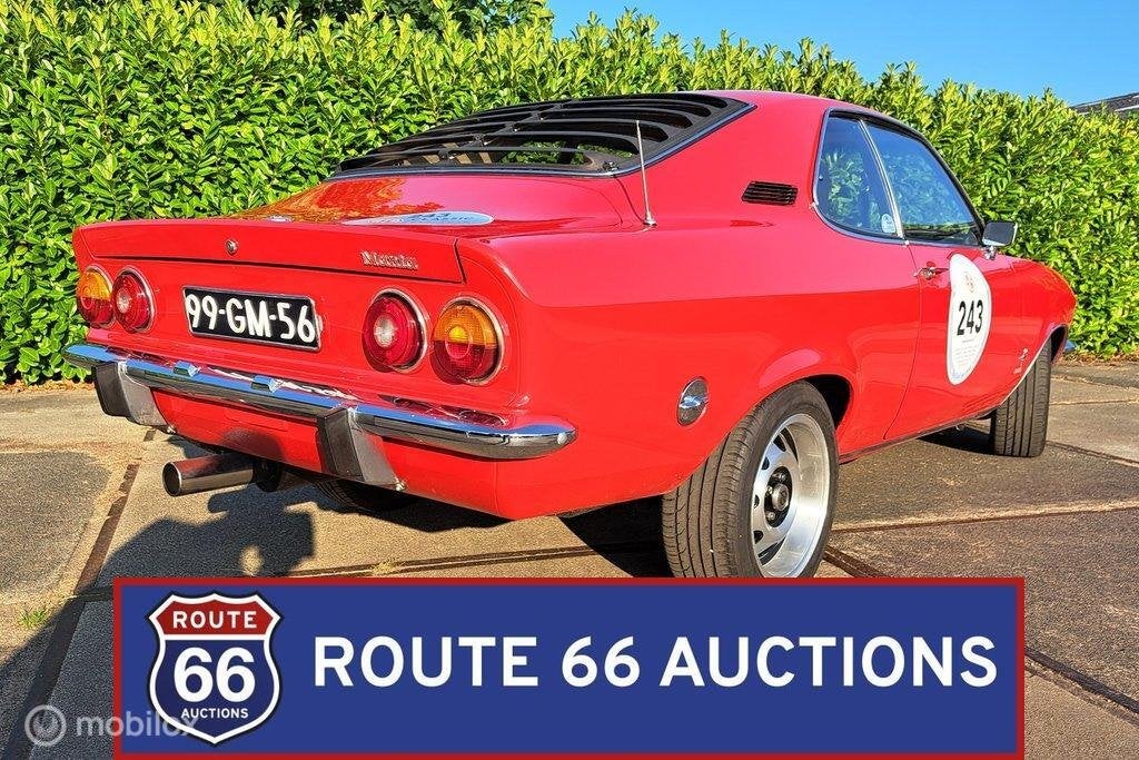 Opel Manta A | 1975 | Route 66 Auctions, Auto's, Overige carrosserieën, Zwart, Bedrijf, Opel
