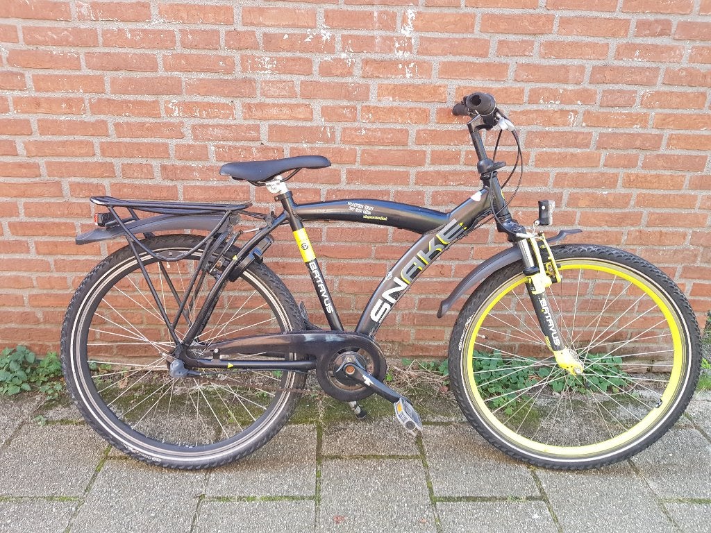 Batavus snake jongensfiets 26 inch, Gebruikt, Velgrem, Batavus Snake, Handrem