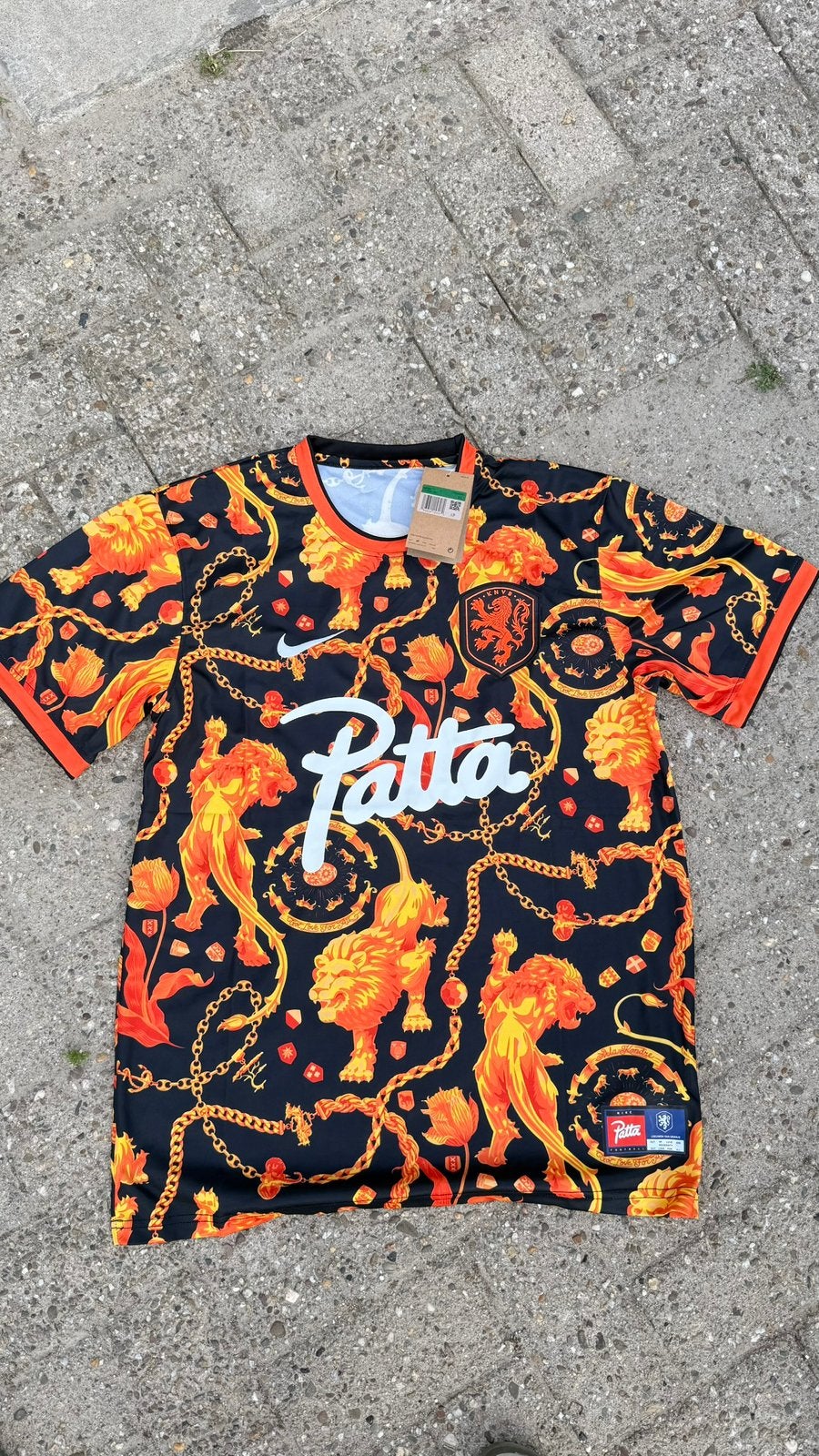 Patta shirt maat L, Verzenden, Zo goed als nieuw, Zwart