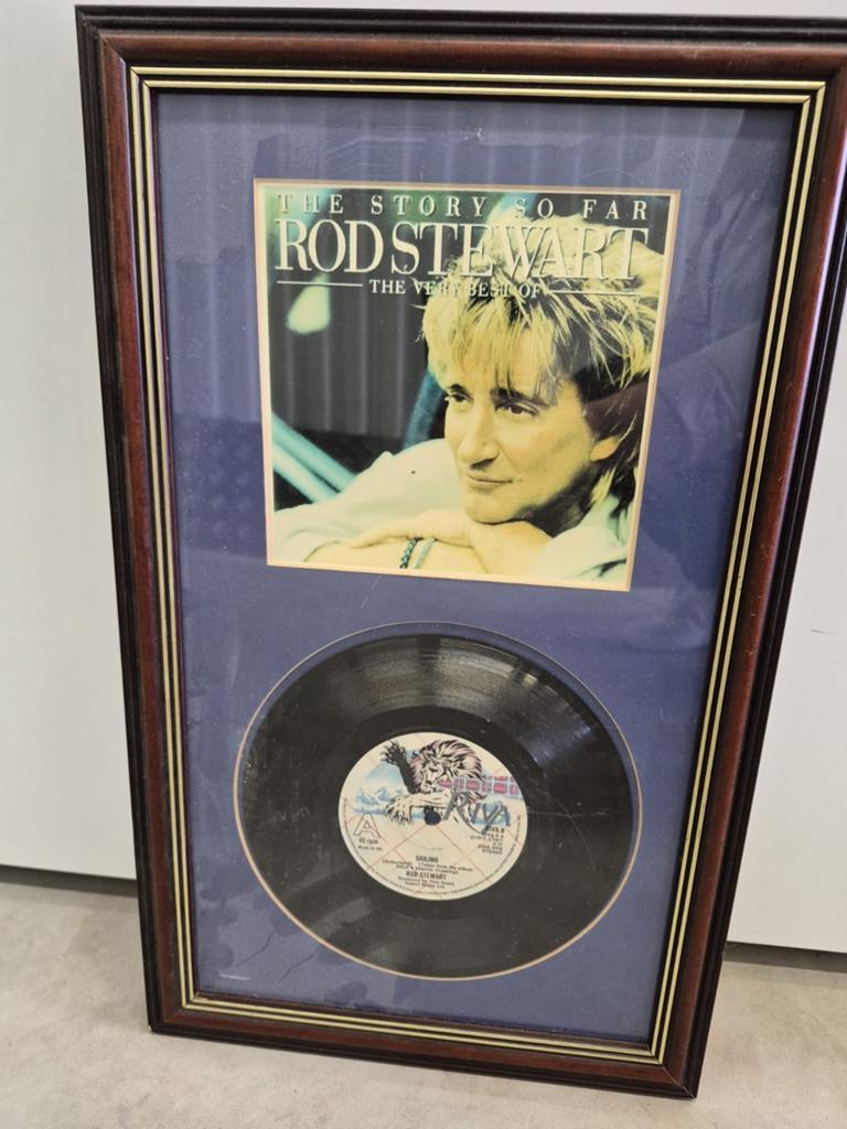 Rod Stewart ingelijste album, Cd's en Dvd's, Vinyl | Verzamelalbums, Gebruikt, 1990 - 1999, Ophalen of Verzenden, 12 inch