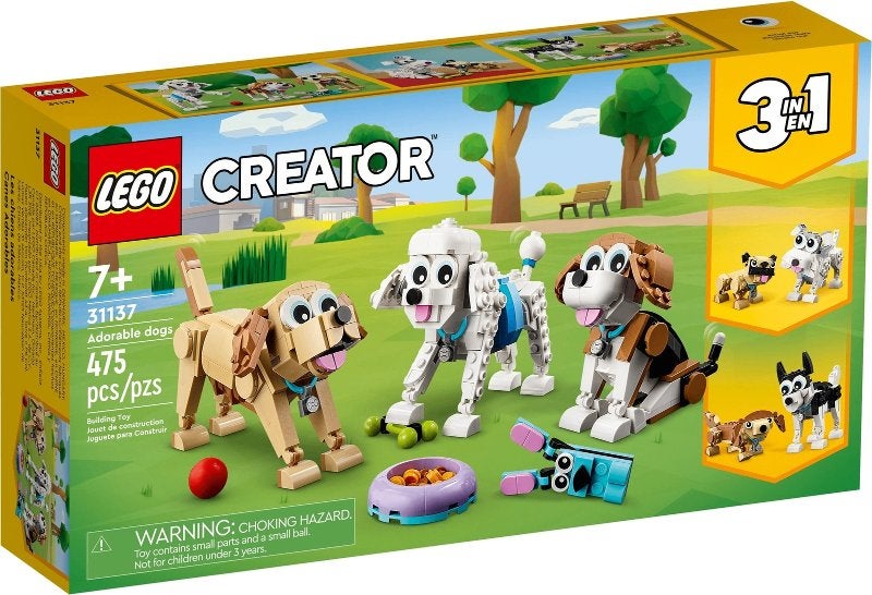 Lego Creator 3in1 31137 Schattige honden, Lego, Nieuw, Ophalen of Verzenden, Compleet