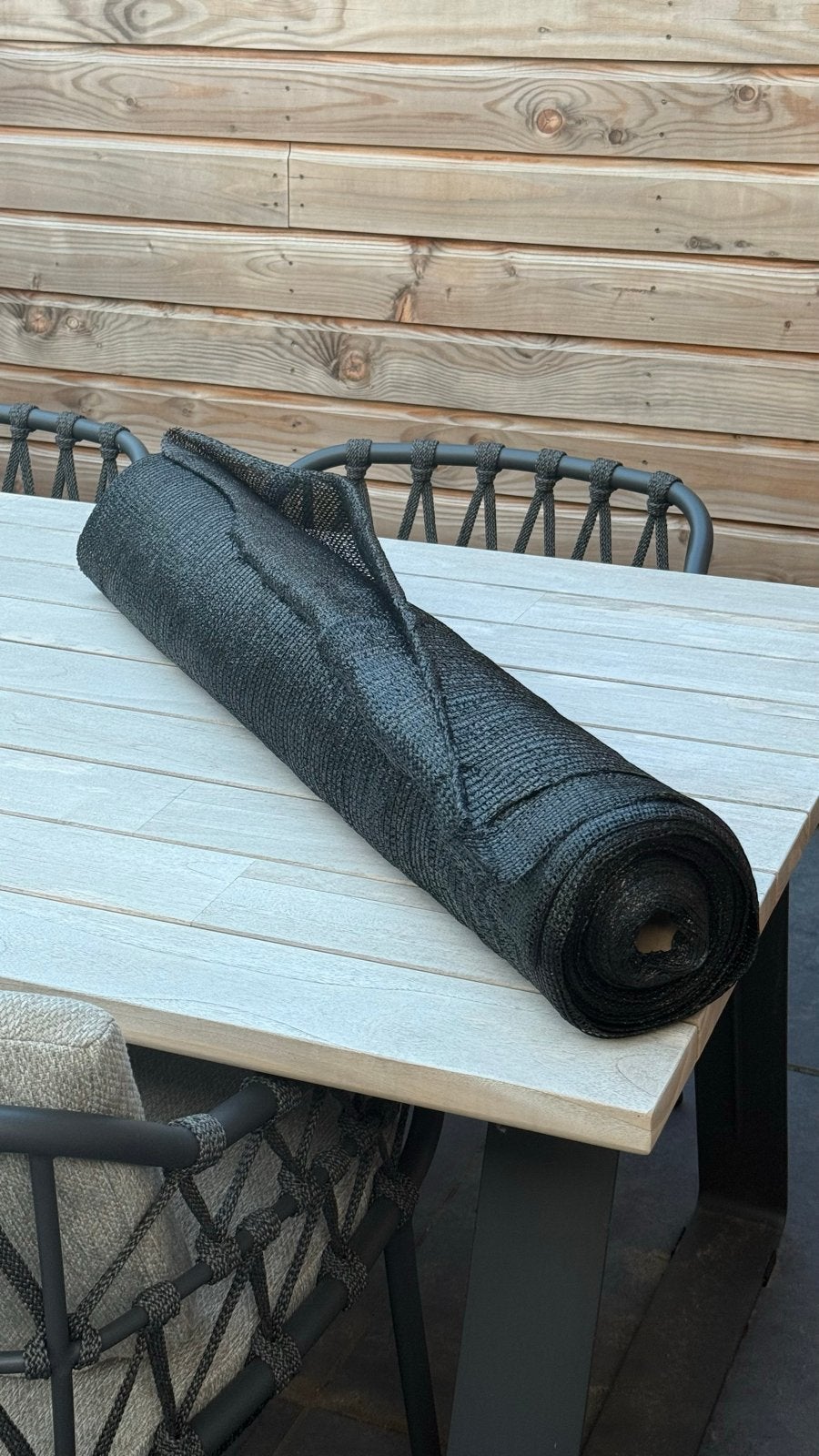 VidaXL HDPE Privacynet Zwart 2m hoog, Ophalen, Kunststof, 6 meter of meer, Nieuw