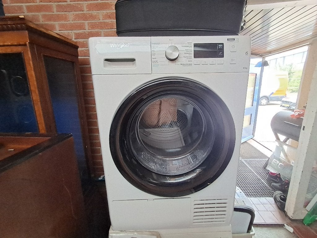Whirlpool droger 8 kg FreshCare 6th Sense wit  CS27285, Ophalen, 6 tot 8 kg, Gebruikt, Voorlader