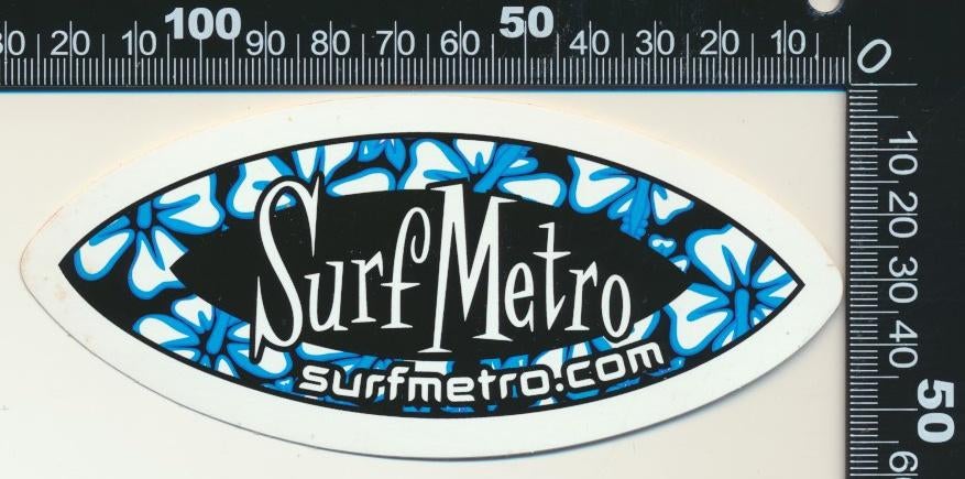 Sticker: Surf Metro, Ophalen of Verzenden, Zo goed als nieuw, Bedrijf of Vereniging