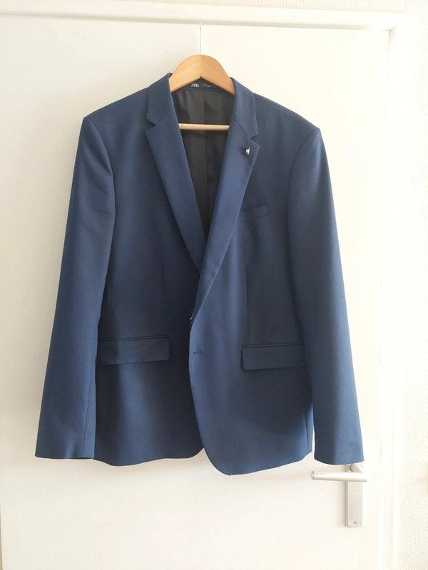 Colbert Merk Zara, licht blauw maat 56, Kleding | Heren, Zara, Blauw, Maat 56/58 (XL), Ophalen of Verzenden