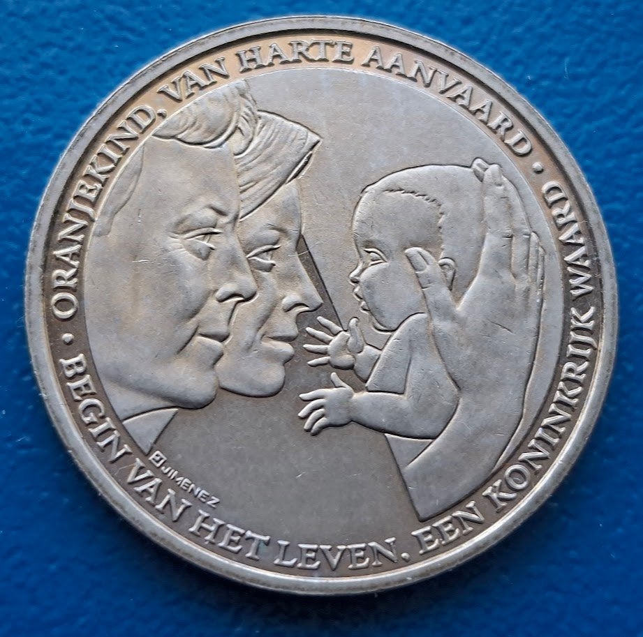 Geboortepenning Prinses Catharina Amalia - 2003 UNC, Verzenden, Overige materialen, Nederland