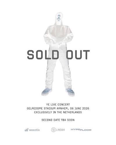 Kanye ticket 6 juni, Eén persoon, Juni
