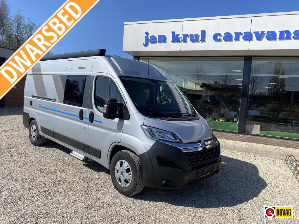Sun Living V60-SP, Caravans en Kamperen, Campers, Buscamper of Camperbus, Ringverwarming, Tot en met 2, Sun Living