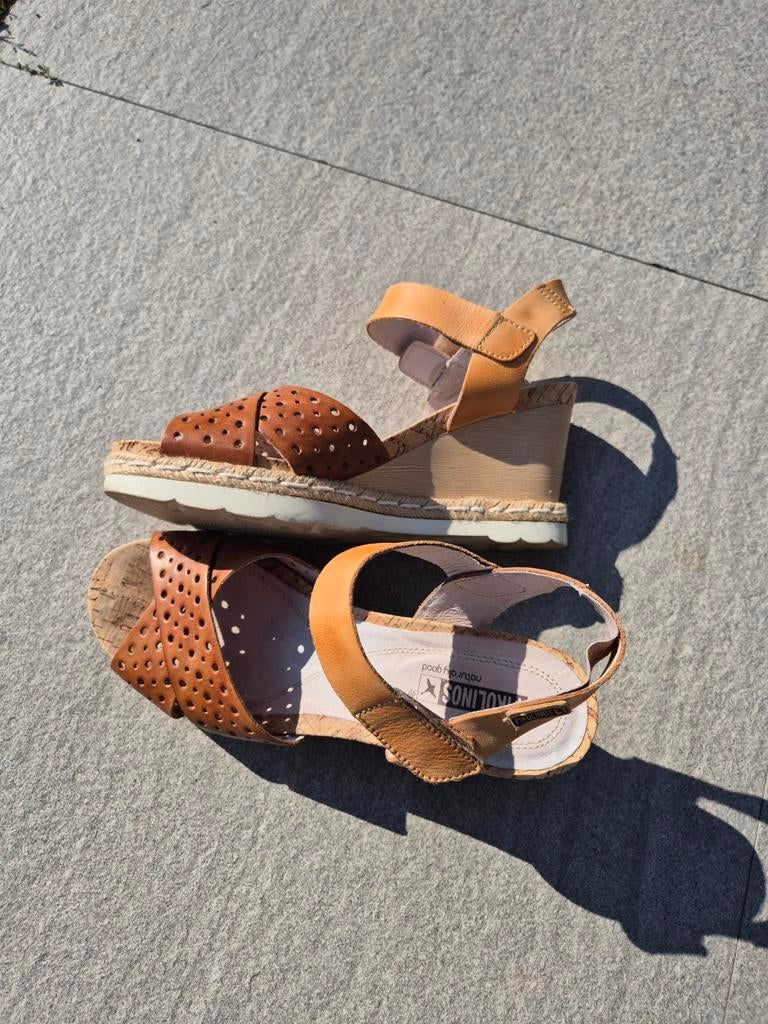 Pikolinos zomersandalen maat 40, Ophalen, Bruin, Sandalen of Muiltjes, Gedragen