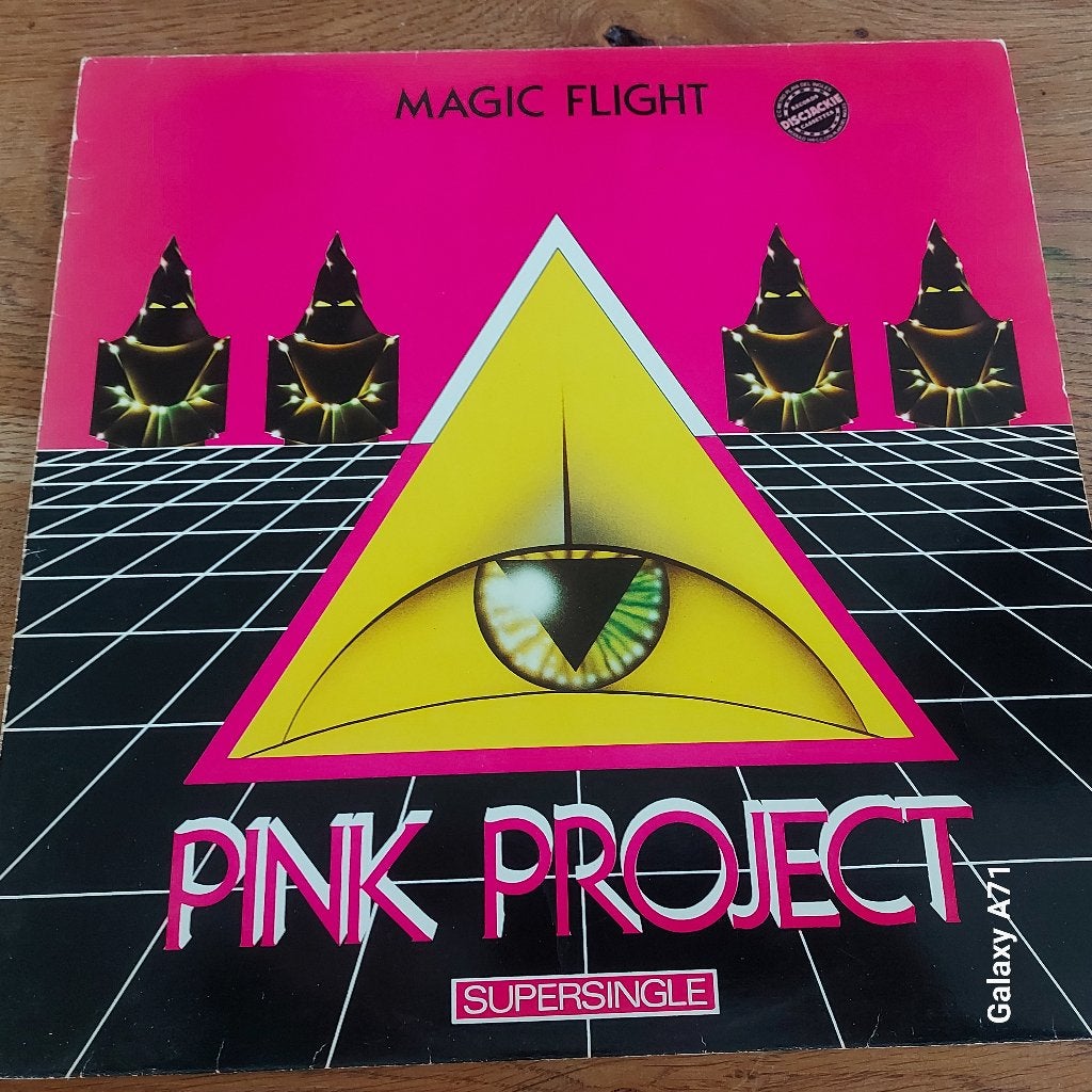 12 inch Maxisingel Pink Project - Magic Flight (1983), Gebruikt, Ophalen of Verzenden, Fotohoes, Disco