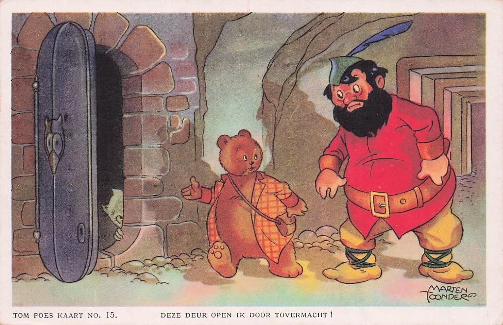 Tom Poes Marten Toonder no. 15 - Door toverkracht 1945, Verzamelen, Ophalen of Verzenden, 1940 tot 1960, Gelopen, Overige thema's