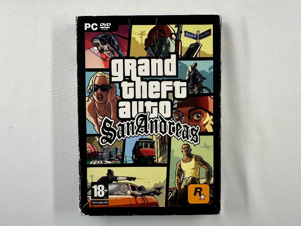 GTA Grand Theft Auto San Andreas PC Game, Avontuur en Actie, Vanaf 18 jaar, 1 speler, Onbekend