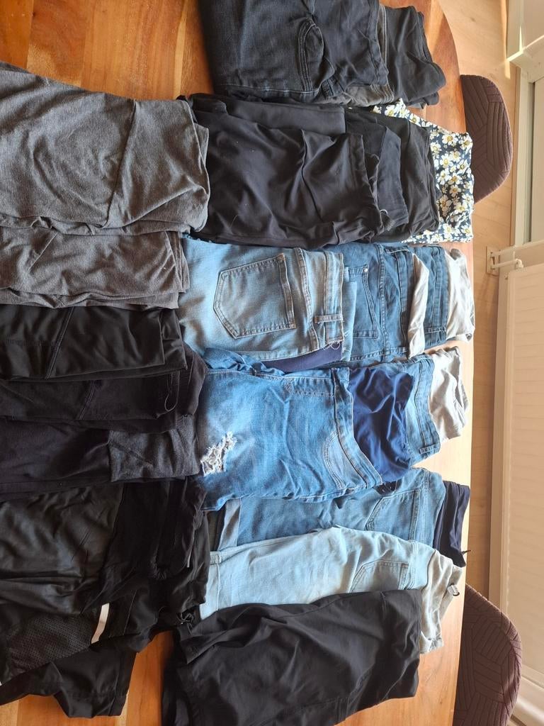 Zwangerschapskleding pakket: Jeans, Leggings & Broeken, Diverse merken, Blauw, Lang, Gedragen