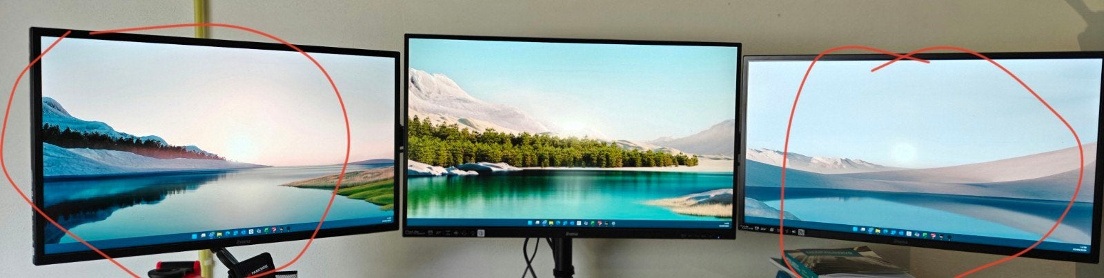2x Iiyama ProLite X2474HS Full HD monitoren - zonder voeten, Computers en Software, Ophalen, Gebruikt, Iiyama, 3 tot 5 ms