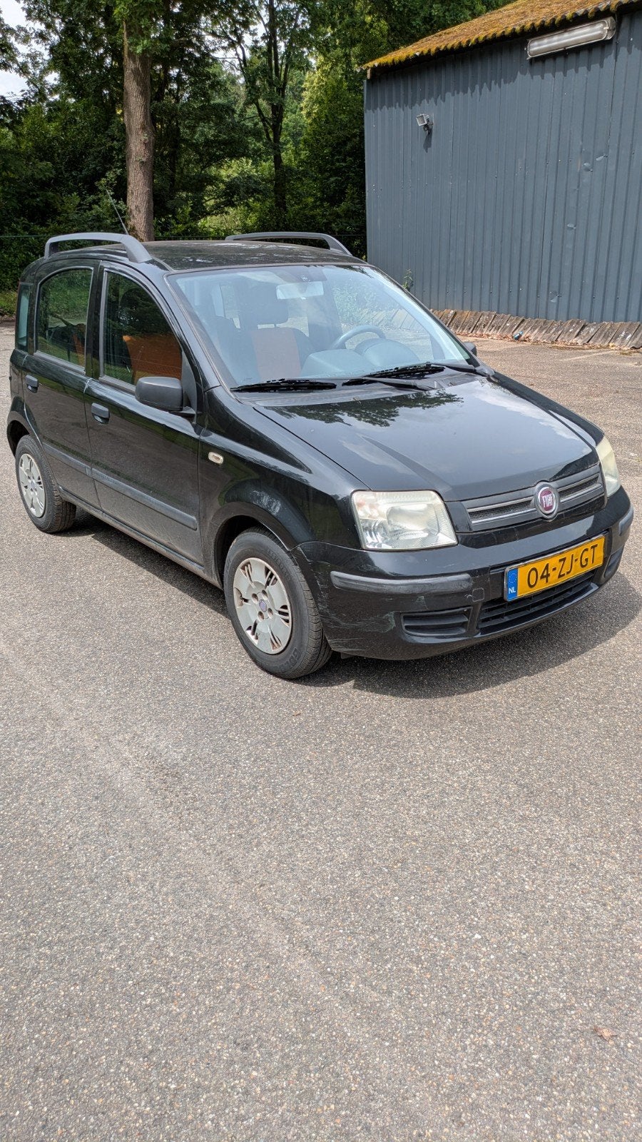 Fiat Panda 1.2 Dualogic 2008 Zwart 193810 km., Auto's, 840 kg, Zwart, Origineel Nederlands, 19 km/l