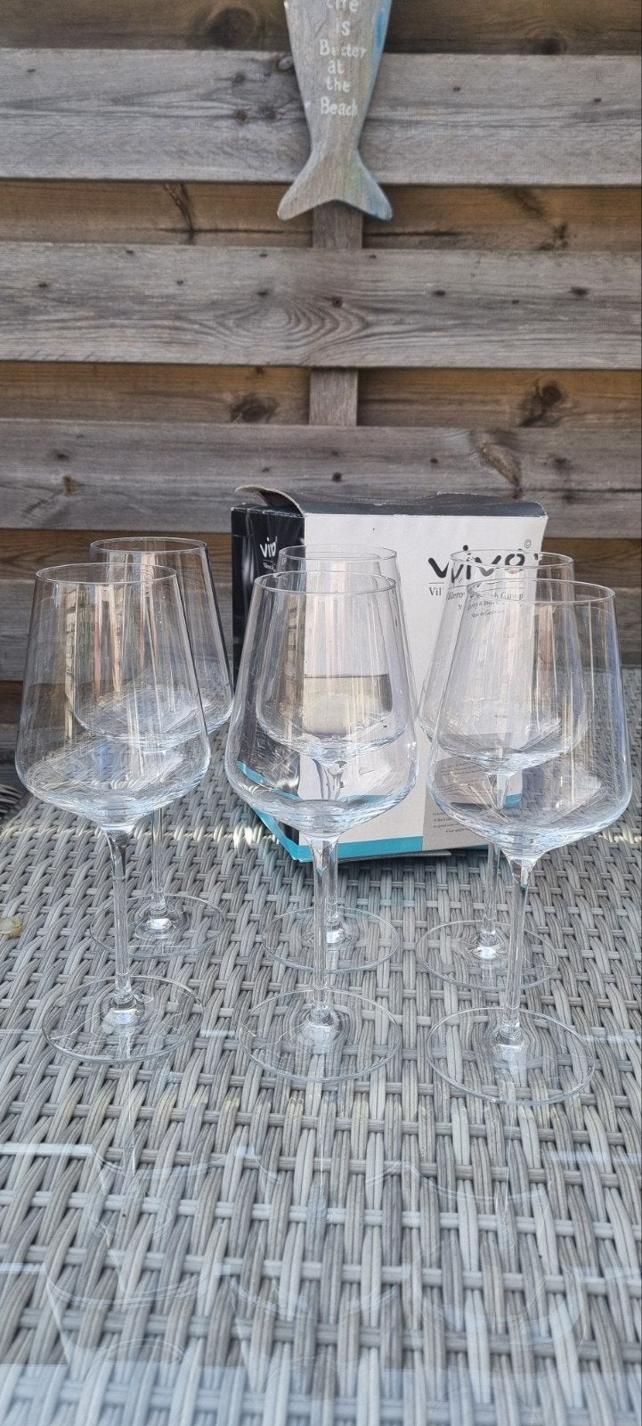 6x Villeroy & Boch Vivo rode wijnglazen, Glas of Glazen, Villeroy & Boch, Ophalen of Verzenden, Overige stijlen