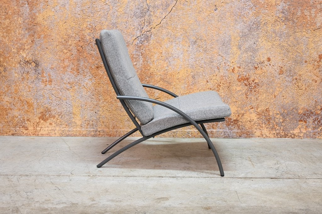 Als NIEUW! grijze stoffen Harvink Uncle Sam design fauteuil, Huis en Inrichting, Harvink, Harvink, 75 tot 100 cm, Ophalen of Verzenden