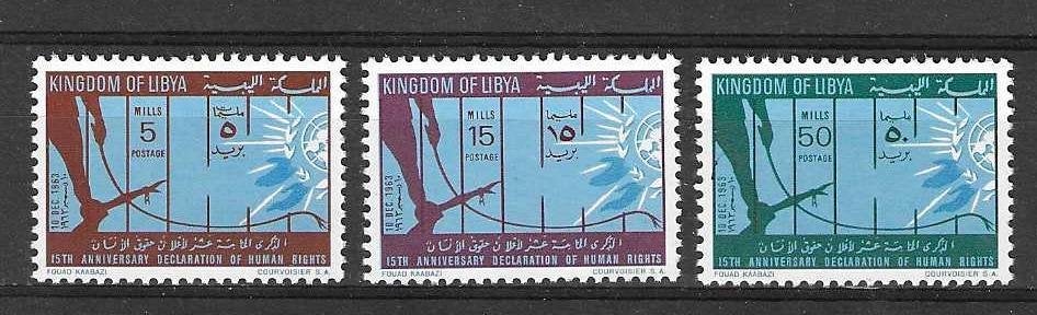 Libië Michel 139-141 postfris, Ophalen of Verzenden, Libië, Postfris
