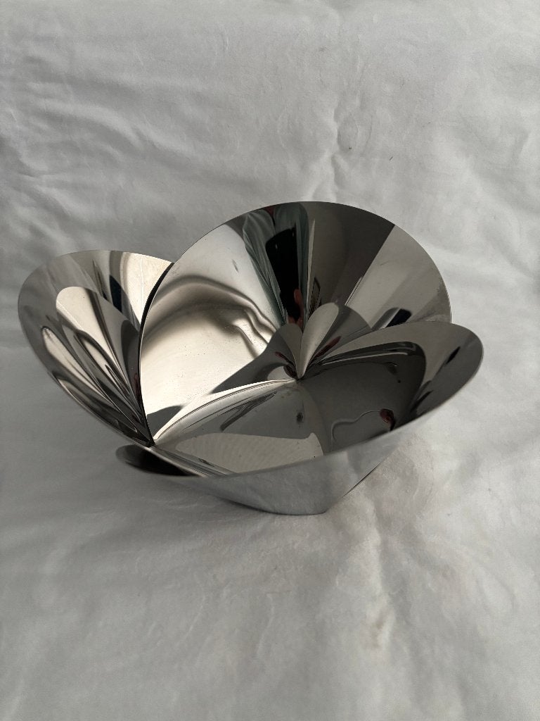 Alessi Harmonic schaal ontwerp Abi Alice, 22 cm rvs., Overige typen, Zilver, Ophalen of Verzenden, Zo goed als nieuw