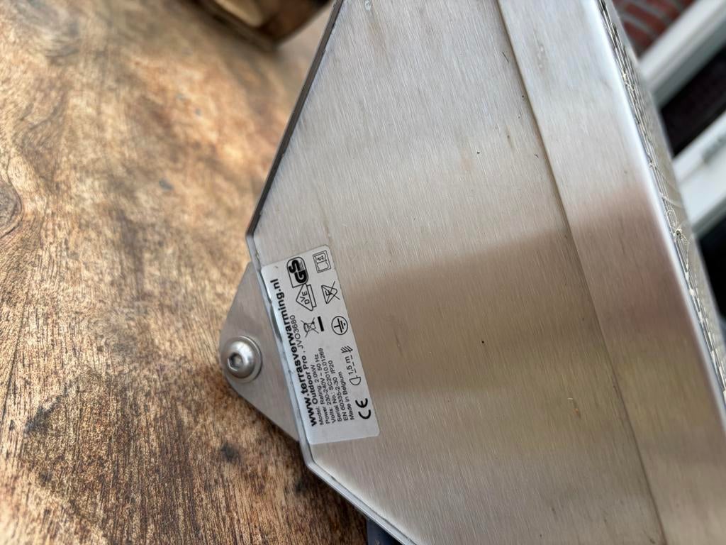 Terrasverwarming elektrisch, Tuin en Terras, Terrasverwarmers, Ophalen of Verzenden, Gebruikt, Elektrisch, Wand