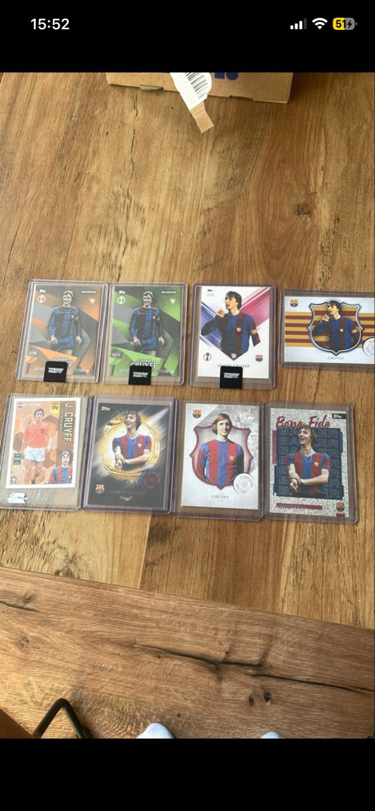 Johan Cruijff Voetbal Spelerskaarten Collectie, Ophalen of Verzenden, Zo goed als nieuw, Buitenlandse clubs, Spelerskaart