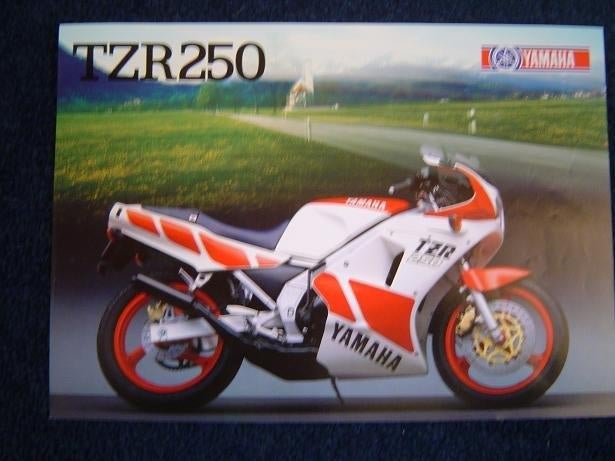 Yamaha TZR250 motorfiets verkoop folder TZR 250, Ophalen of Verzenden, Yamaha