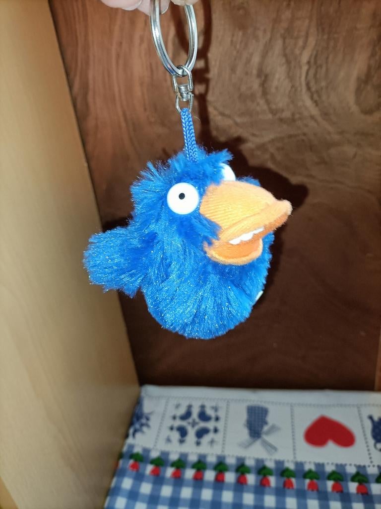 Croky sleutelhanger knuffeltje blauw, Ophalen of Verzenden, Zo goed als nieuw