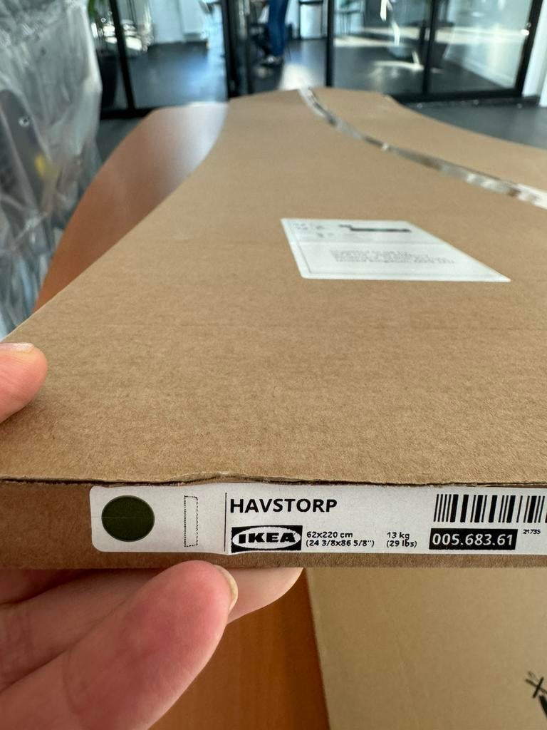 HAVSTORP Bedekkingspaneel, diepgroen, 62x220 cm, Huis en Inrichting, Ophalen, Nieuw, 50 tot 100 cm, Minder dan 100 cm