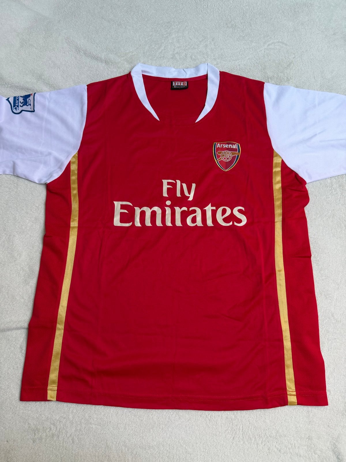 Vintage Arsenal Voetbalshirt Heren - Rood/Wit, Kleding | Heren, Maat 52/54 (L), Ophalen of Verzenden, Zo goed als nieuw, Voetbal