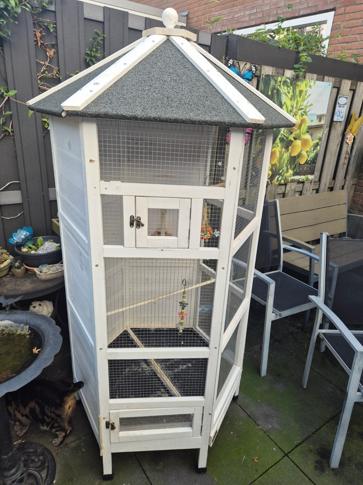 Vogelhok, Dieren en Toebehoren, Ophalen, Gebruikt, Hout, Vogelkooi