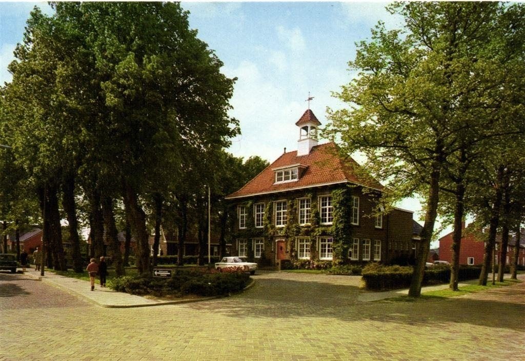 Peize, Gemeentehuis - ongelopen, Ophalen of Verzenden, 1960 tot 1980, Ongelopen, Drenthe