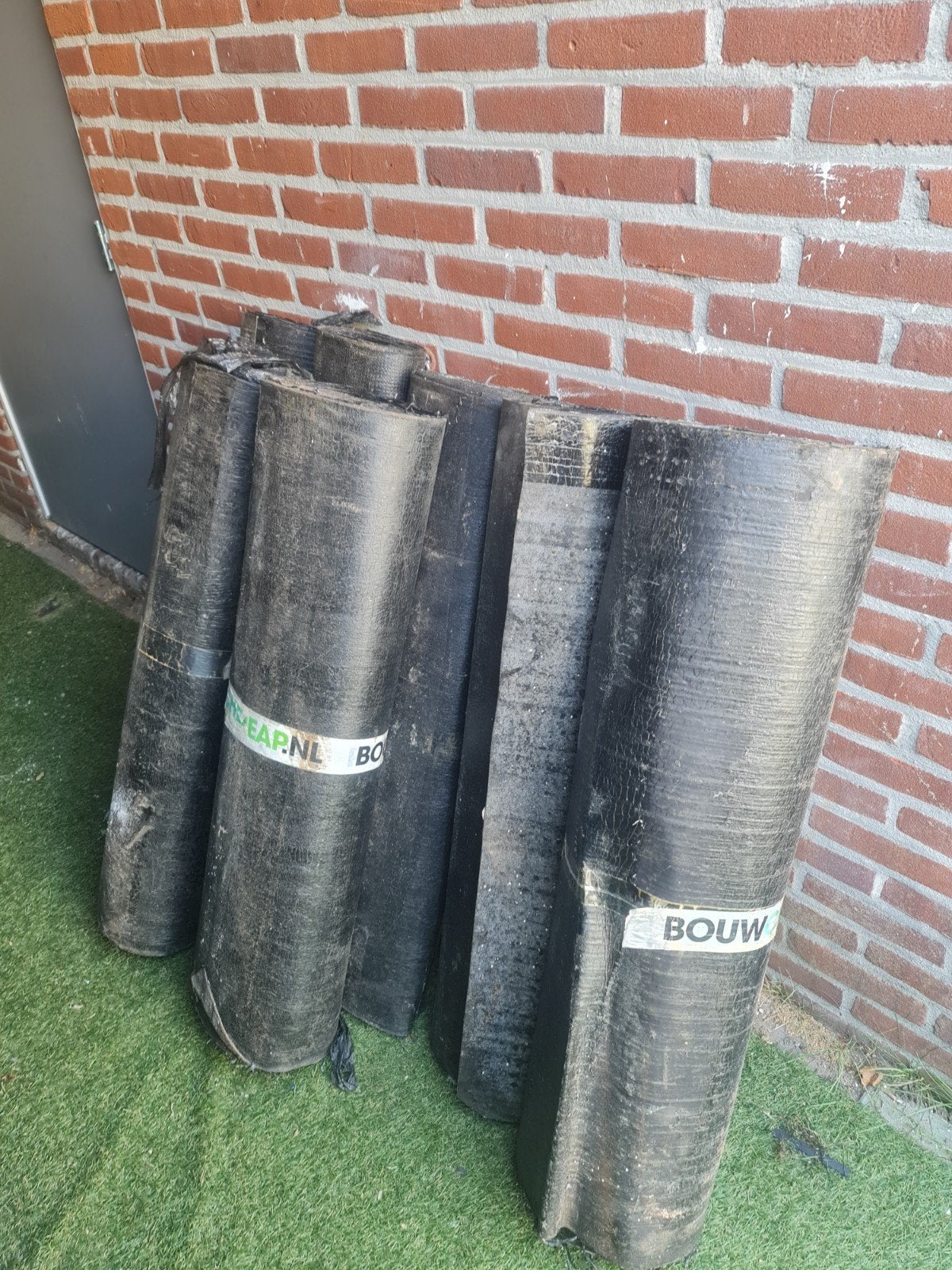 Dakleer rollen - Gebruikt maar nog goed, Overige materialen, Gebruikt, Zwart, Ophalen of Verzenden