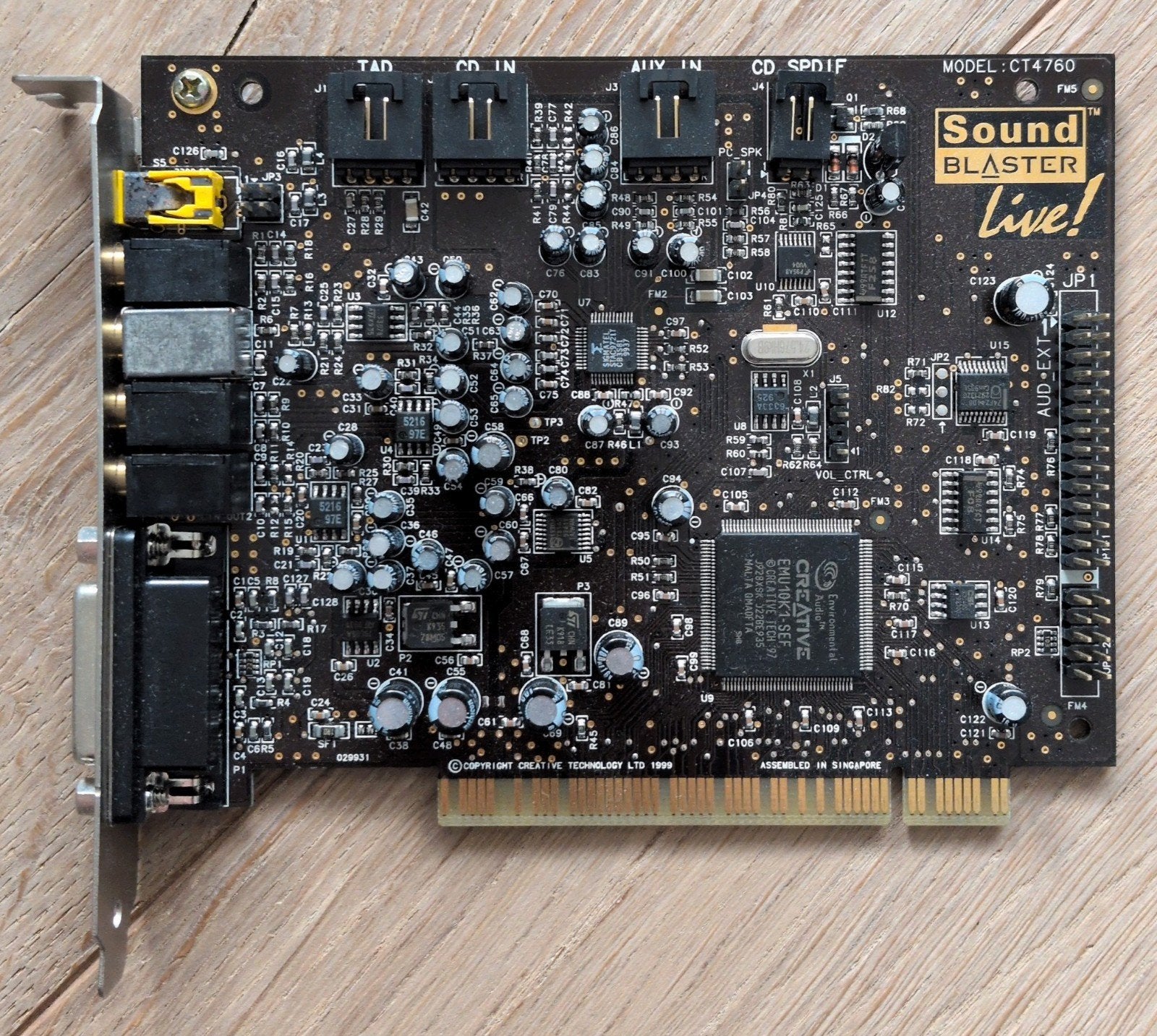 Creative Sound Blaster Live! CT4760 met gouden connectoren, Computers en Software, Ophalen of Verzenden, Gebruikt, Intern, Creative