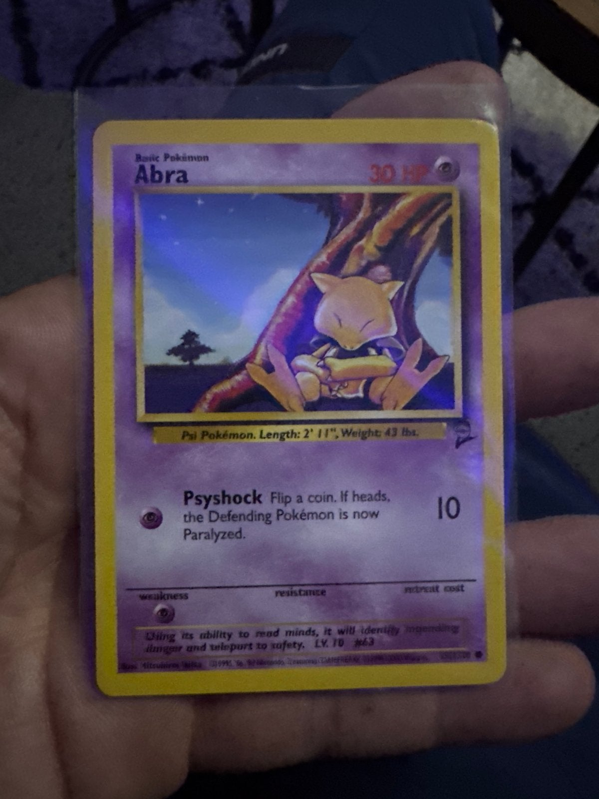 Pokémon Kaart Abra (Basic Pokémon) 30 HP, Hobby en Vrije tijd, Verzamelkaartspellen | Pokémon, Ophalen of Verzenden, Gebruikt