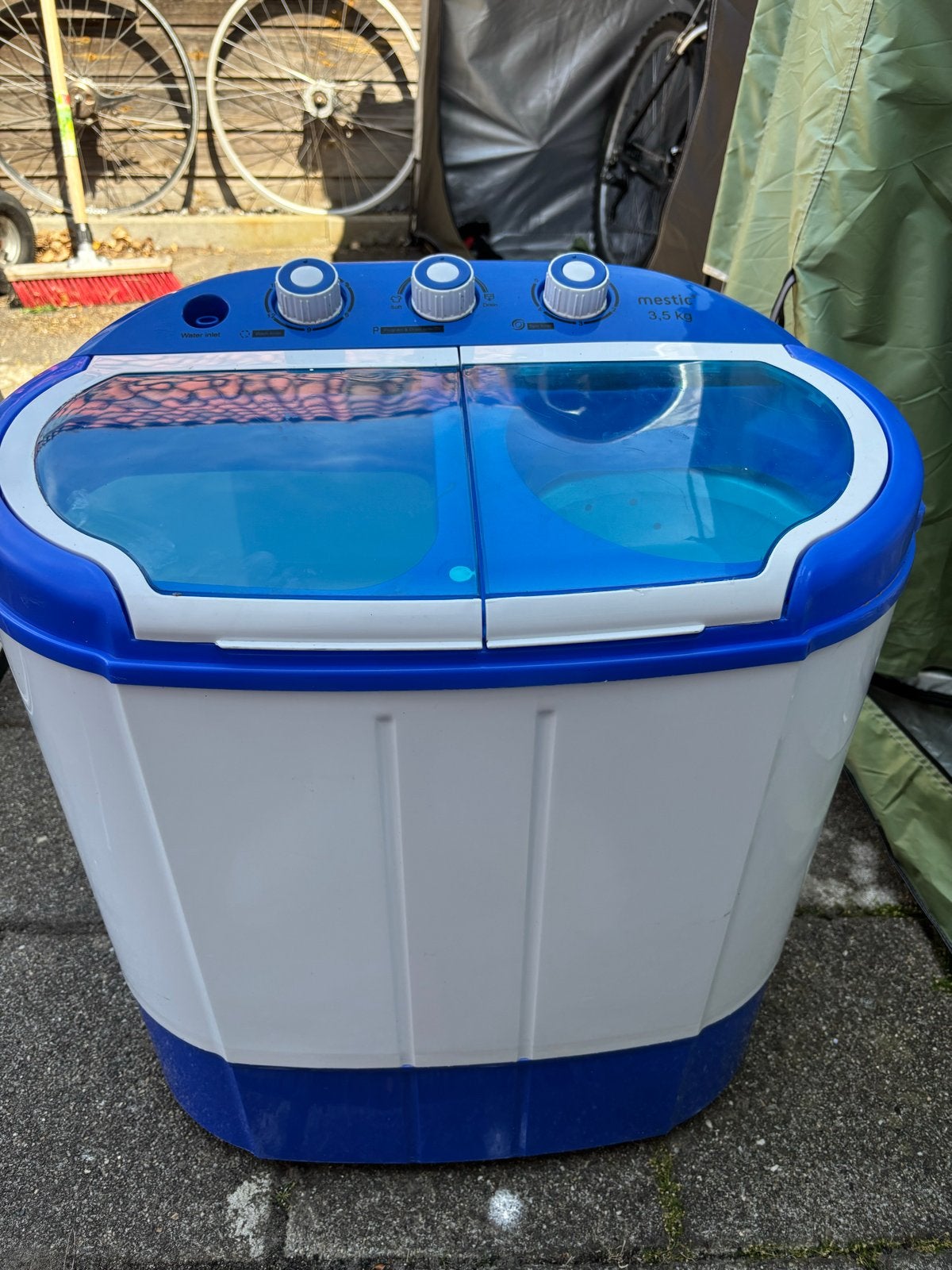 Mestic mini wasmachine 3,5 kg - Ideaal voor camping/kleine r, Witgoed en Apparatuur, Wasmachines, Ophalen, Minder dan 85 cm, Minder dan 4 kg