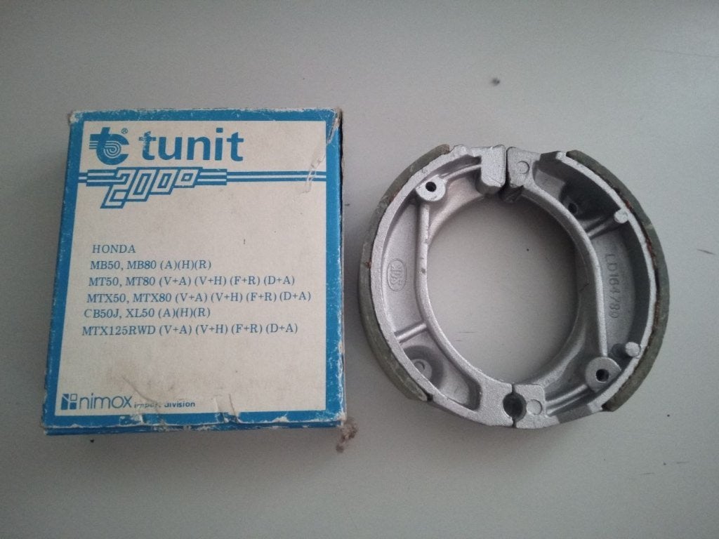 Tunit Remsegmenten remschoenen Honda CB50J XL50 MT50 MB50, Fietsen en Brommers, Brommeronderdelen | Oldtimers, Ophalen of Verzenden