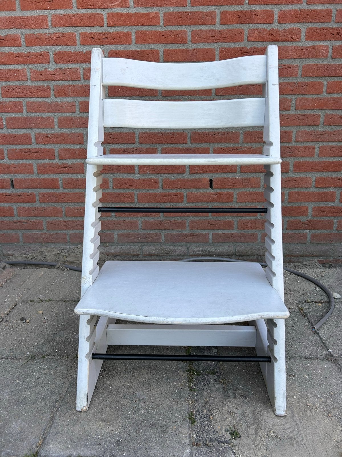 Stokke Tripp Trapp kinderstoel - Grijs (Opknapper), Kinderen en Baby's, Kinderstoelen, Ophalen, Gebruikt, Meegroeistoel