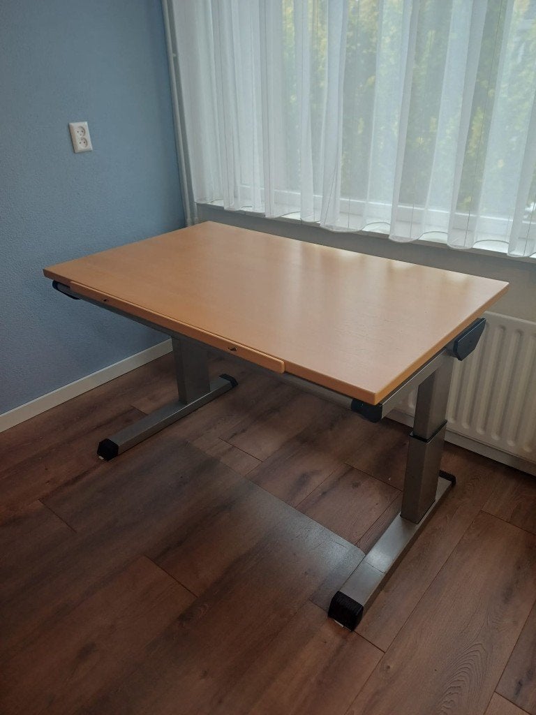 Hülsta bureau, Huis en Inrichting, Bureaus, Gebruikt, Demontabel, In hoogte verstelbaar, Ophalen